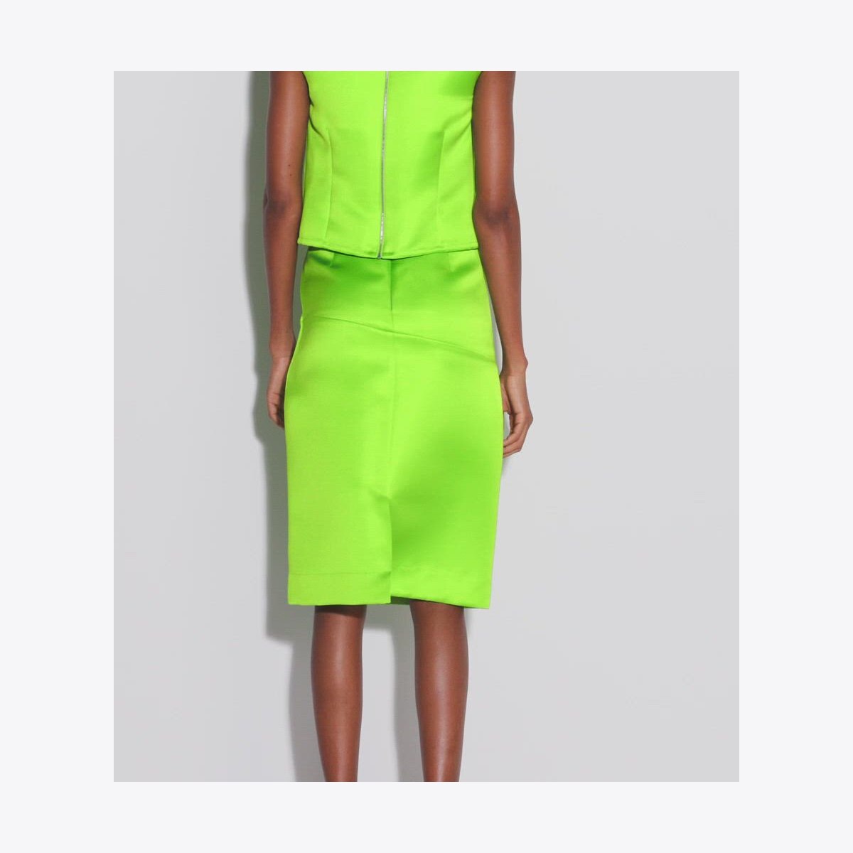 DECONSTRUCTED SATIN SKIRT - thumbnail 4