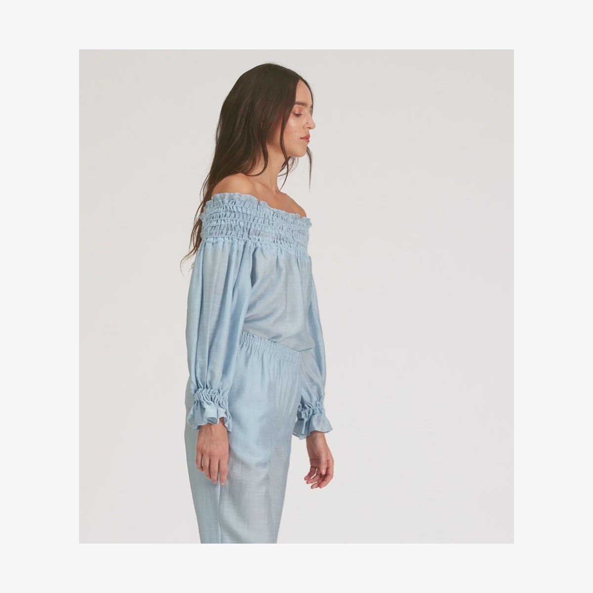 Ruffle-Front Blouse: Women's Designer Tops | Tory Burch