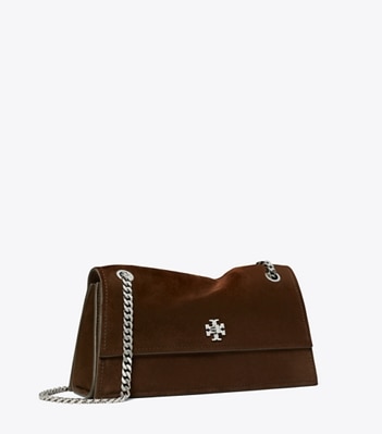 Kira Turnlock Suede Shoulder Bag