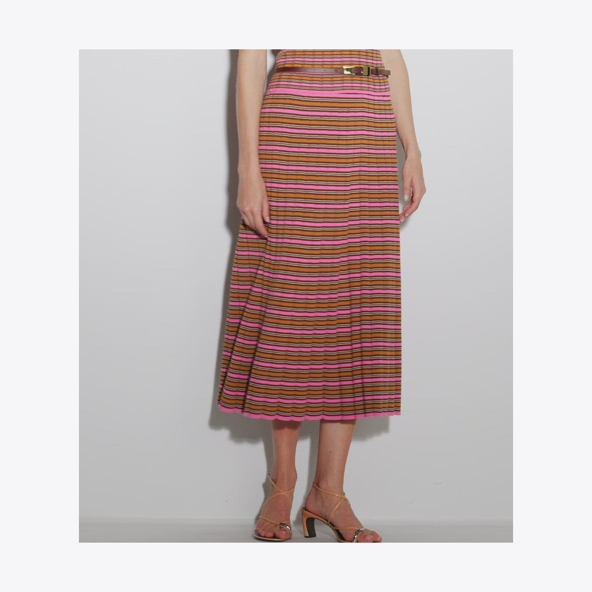 スカート★送料関税込★Tory Burch★STRIPED COTTON MIDI SKIRT Striped Skirt: Women's Designer Bottoms | Tory Burch