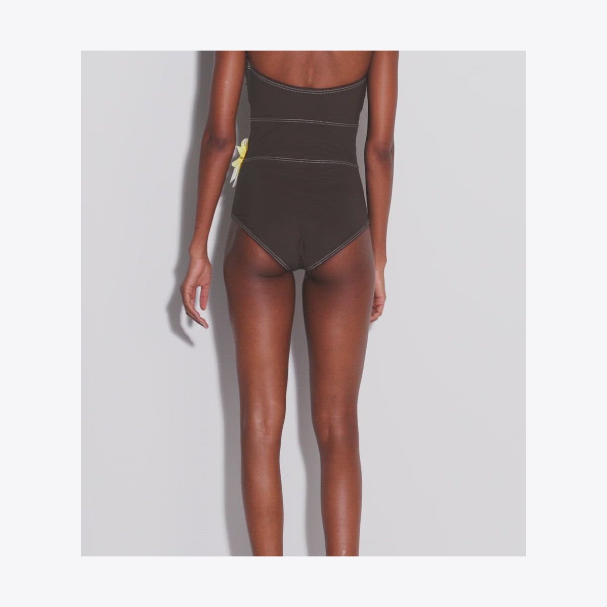 Tory Burch★FLOWER BANDEAU SWIMSUIT Flower Bandeau Swimsuit: Women's Designer One Pieces | Tory