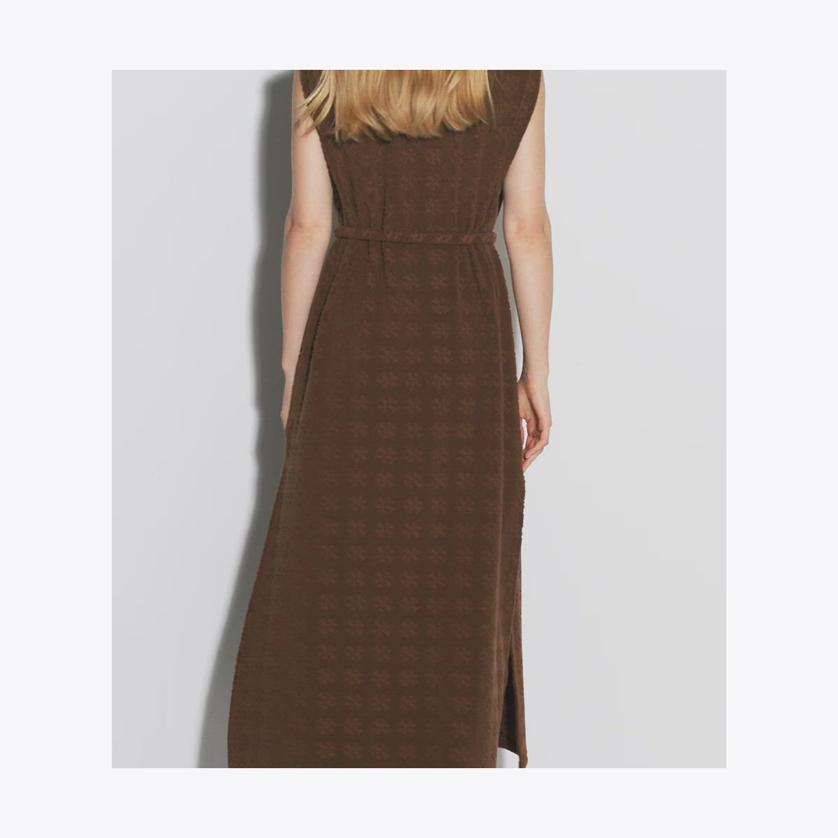 TERRY JACQUARD MAXI DRESS - thumbnail 4