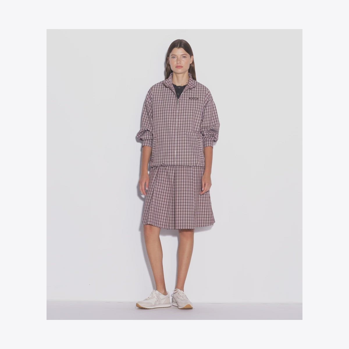 NYLON PLAID GOLF JACKET - thumbnail 4