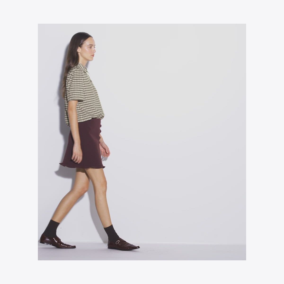 RUFFLE STRETCH GOLF SKIRT - thumbnail 4