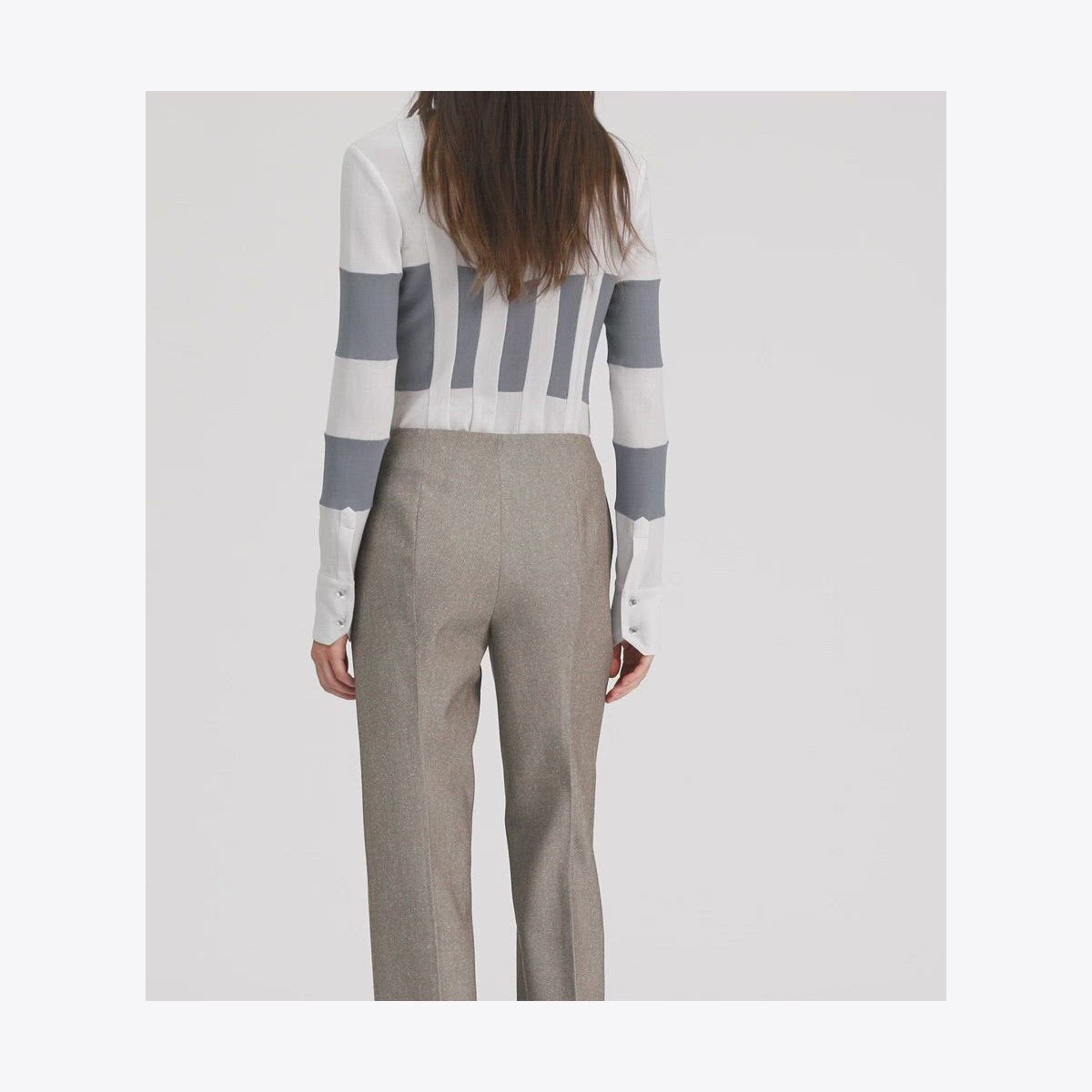 HIGH-WAISTED WOOL PANTS - thumbnail 3