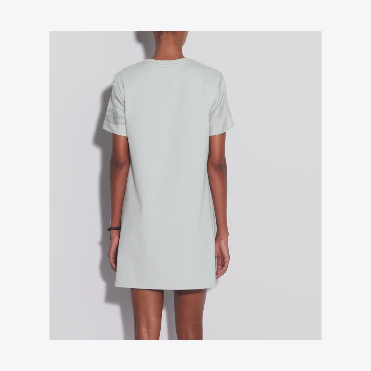 SILK FRONT T-SHIRT DRESS - thumbnail 5