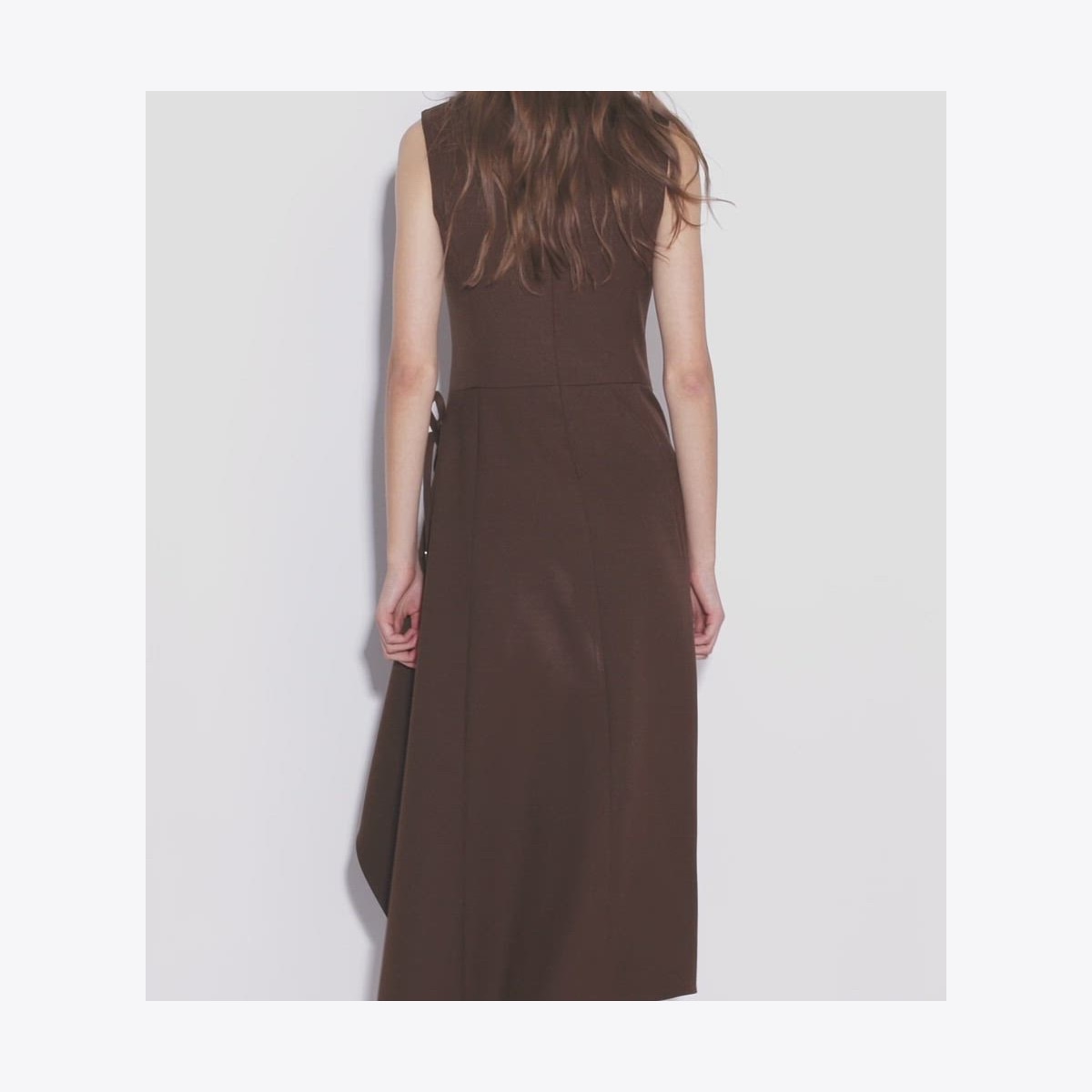TWILL WRAP DRESS - thumbnail 4