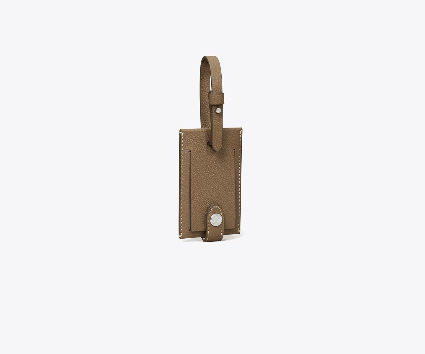 Женские багажные бирки Tory Burch Luggage Tag, цвет: Серо-бежевый