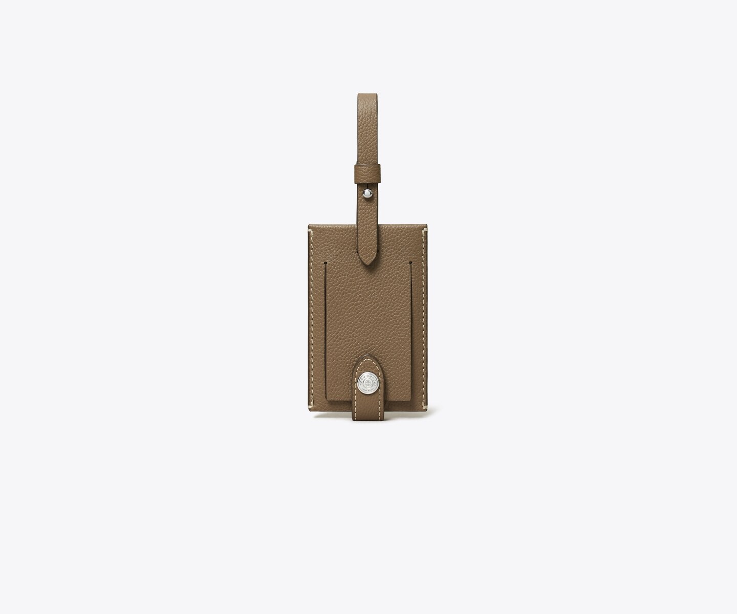 Женские багажные бирки Tory Burch Luggage Tag, цвет: Серо-бежевый — фото 2