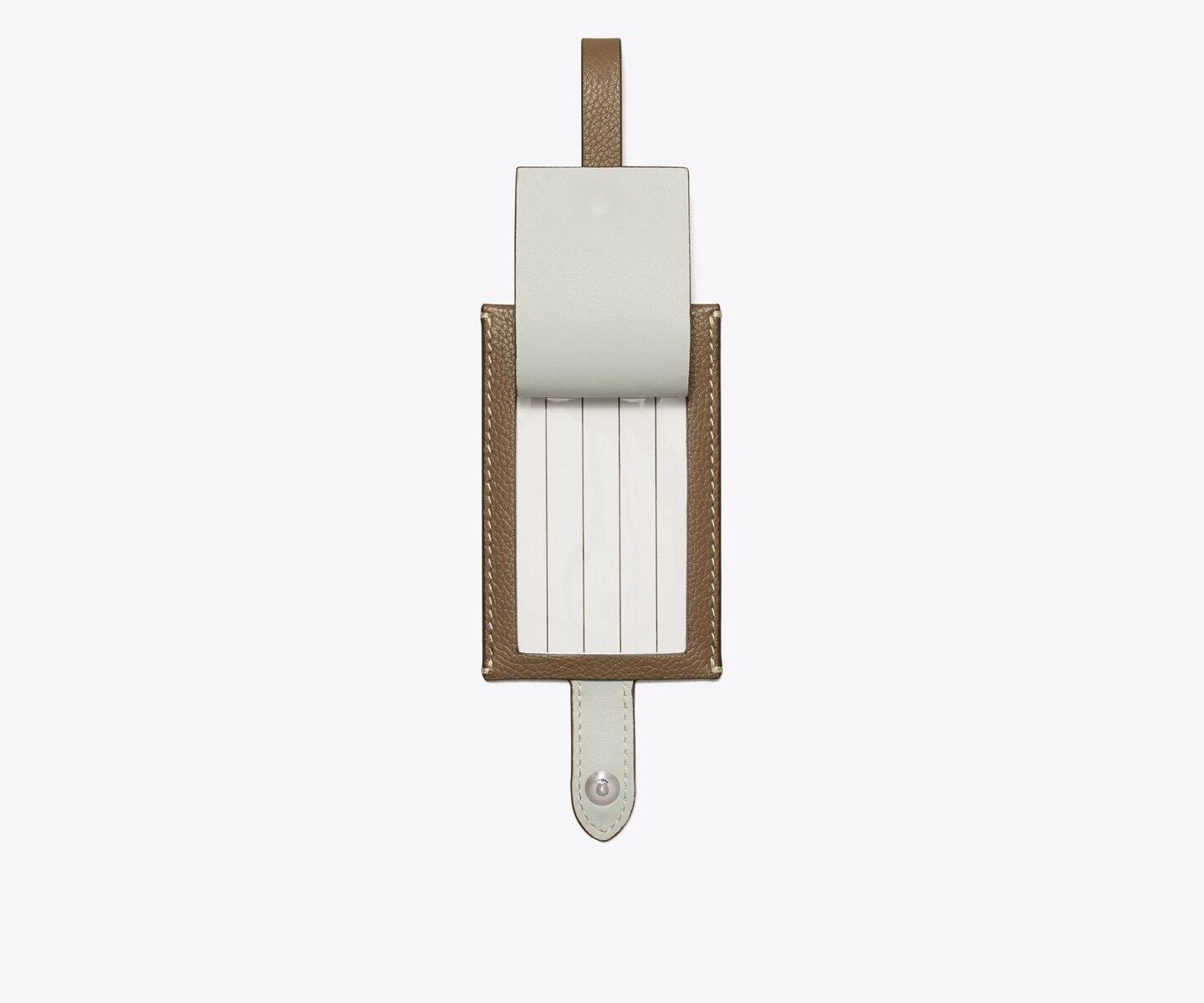 Женские багажные бирки Tory Burch Luggage Tag, цвет: Серо-бежевый — фото 4