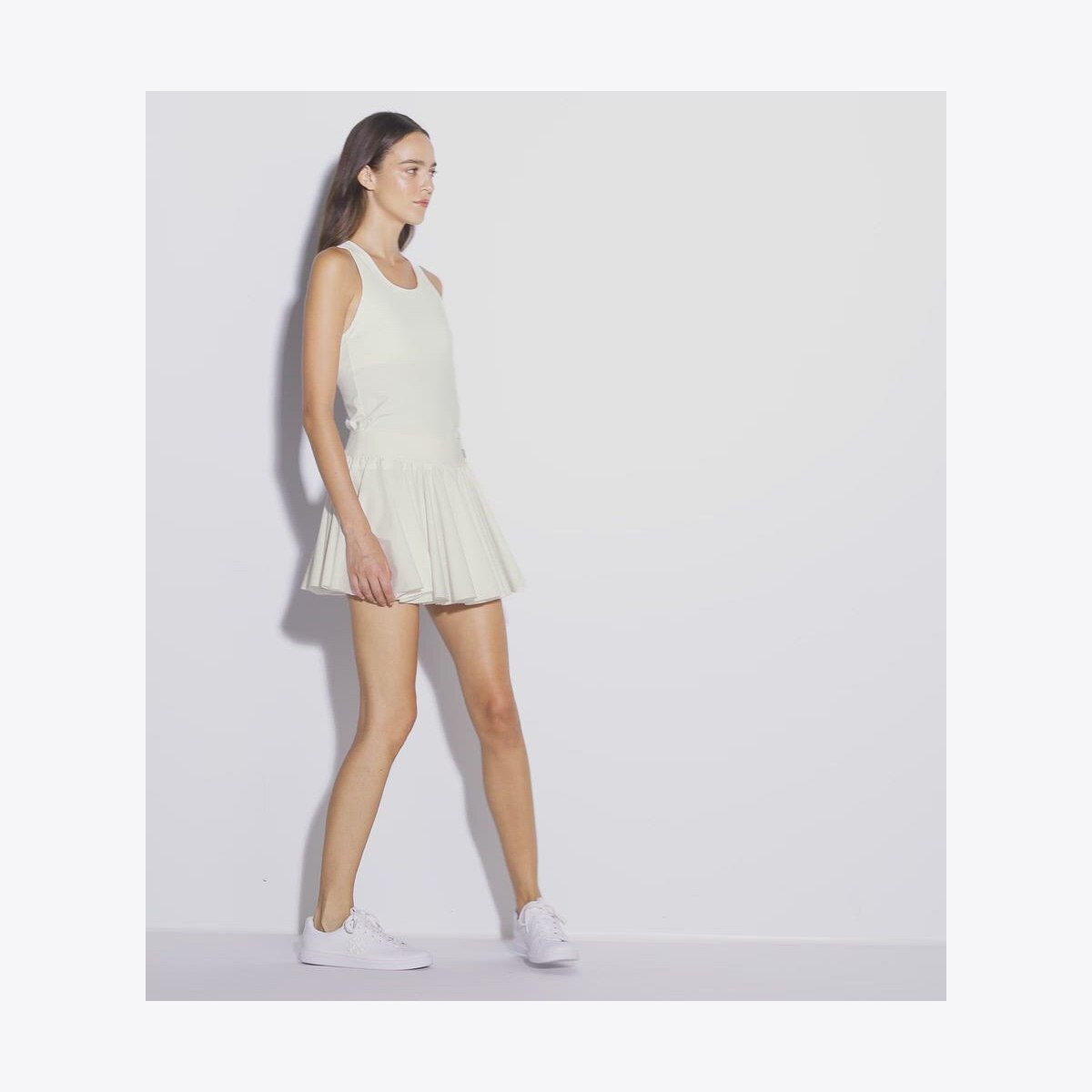 FLOUNCE JERSEY TENNIS SKIRT - thumbnail 4