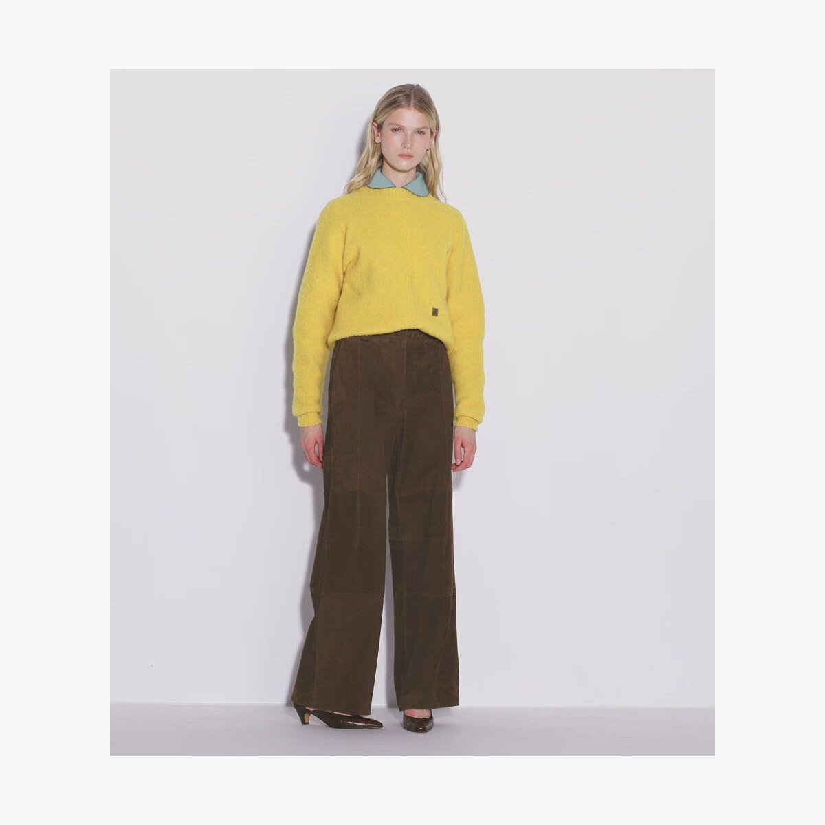 RELAXED-FIT SUEDE PANT - thumbnail 4