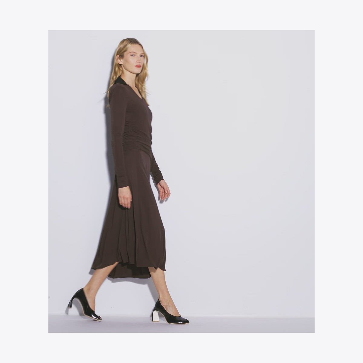 JERSEY COLLARED DRESS - thumbnail 4