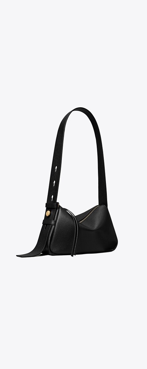 Женская сумка Tory Burch Small Romy Shoulder, цвет: Чёрный