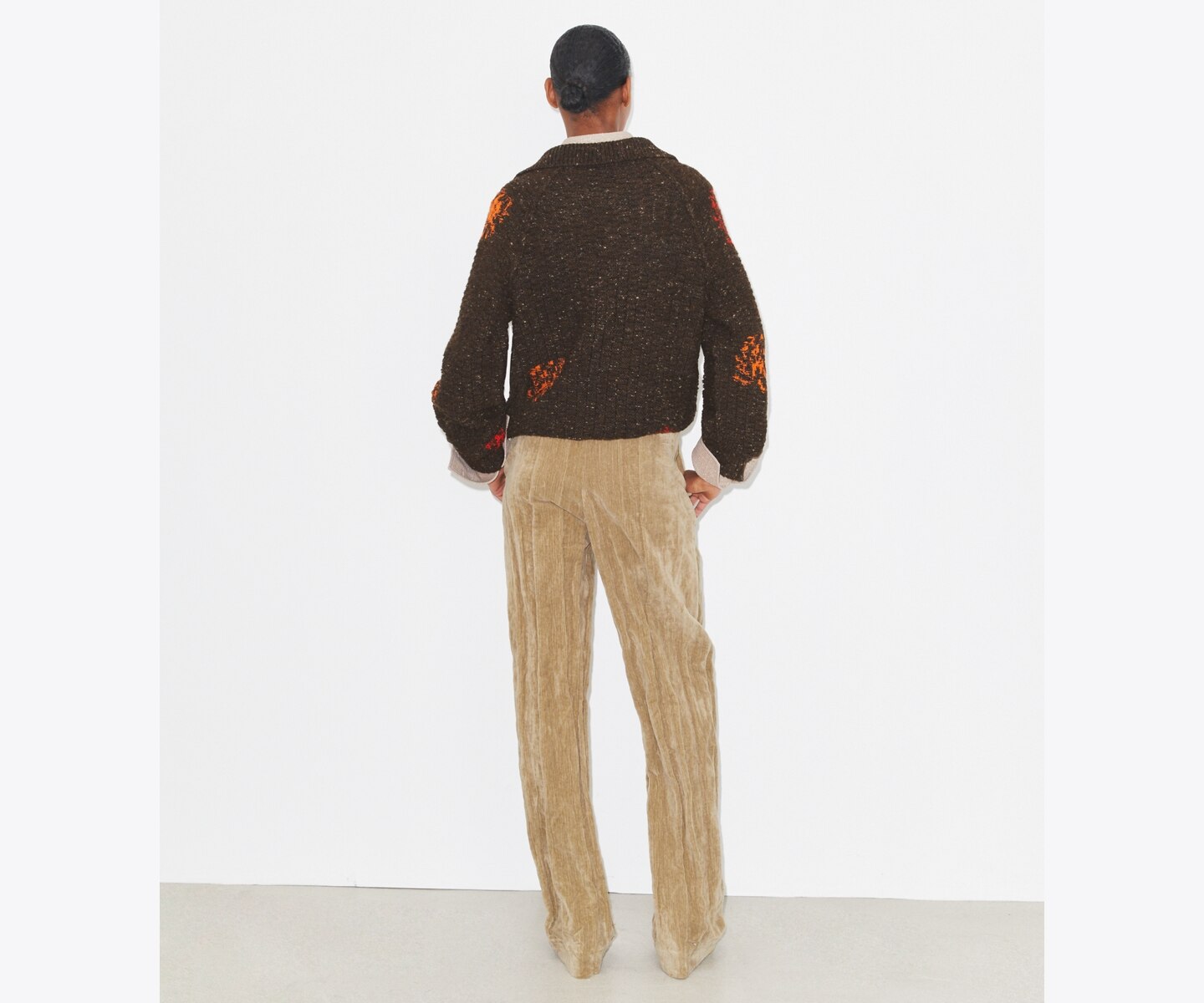 Женский свитер Tory Burch Wool and Alpaca, цвет: Коричневый — фото 4