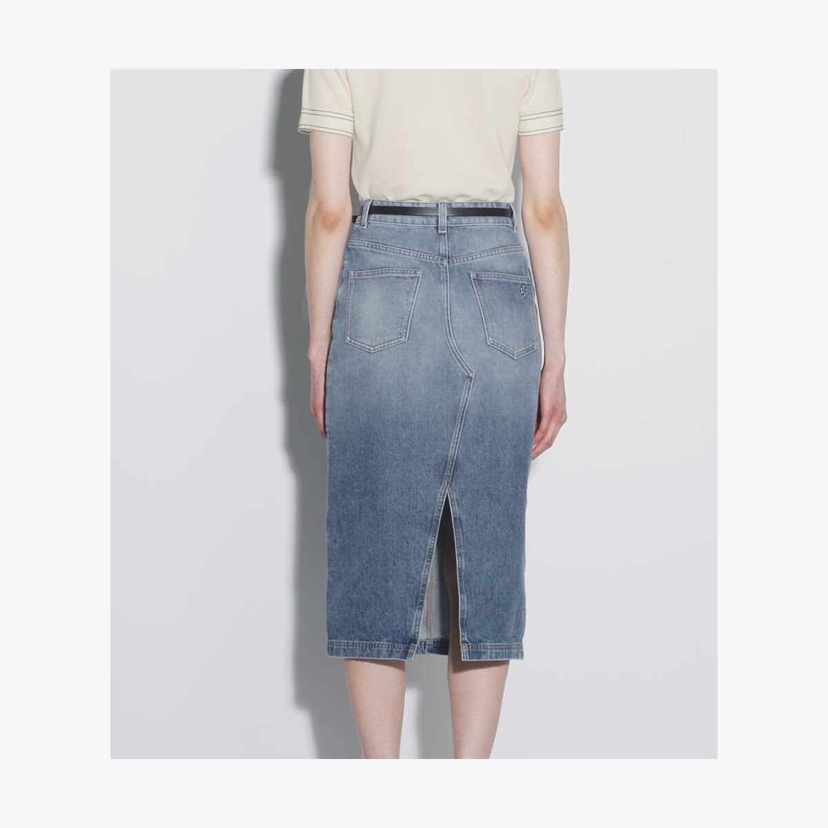 Denim Skirt: Women's Designer Bottoms | Tory Burch