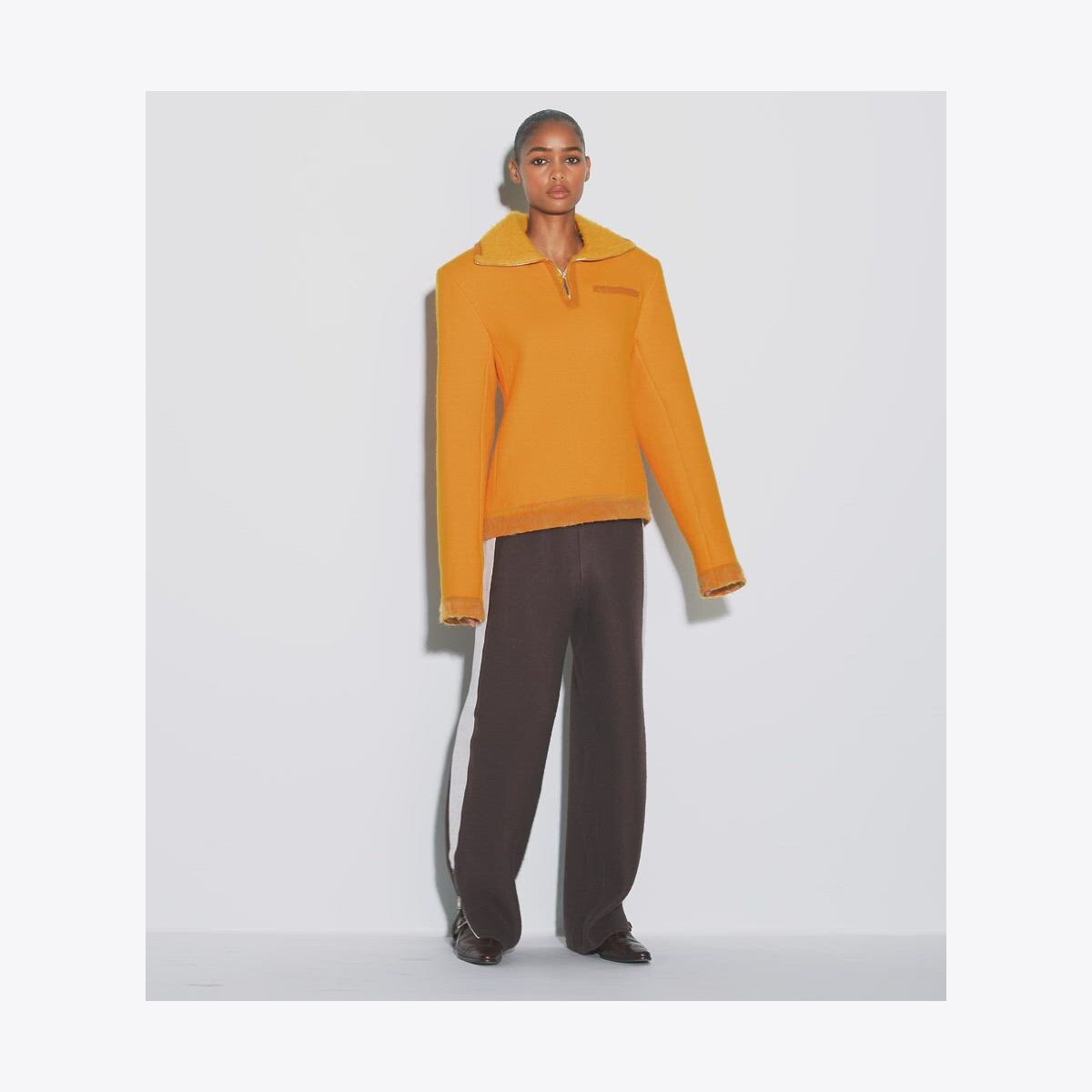 HALF-ZIP WOOL SWEATSHIRT - thumbnail 4
