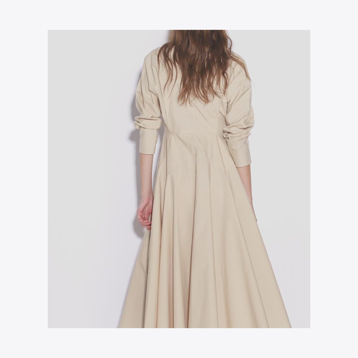 CINCHED COTTON SHIRTDRESS - thumbnail 4