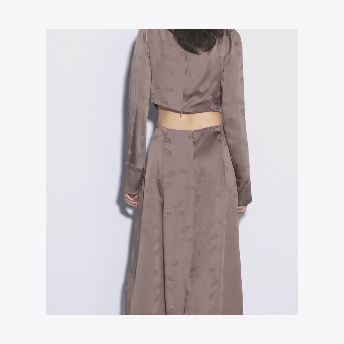 TWISTED VISCOSE DRESS - thumbnail 4