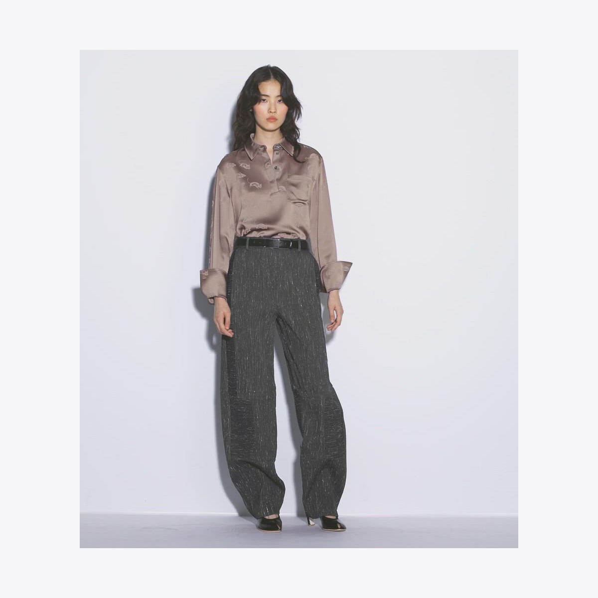JACQUARD CUFFED SHIRT - thumbnail 4