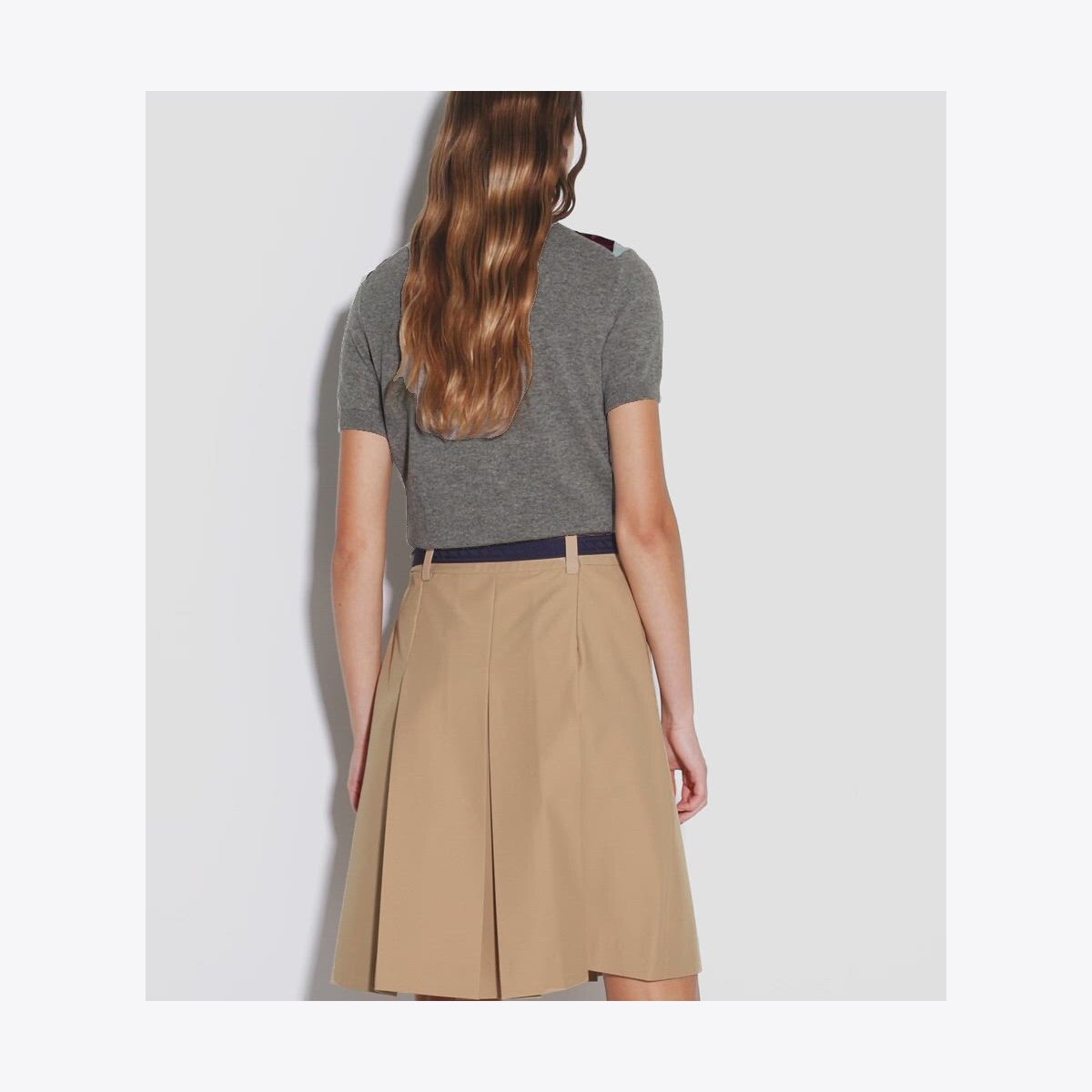 PLEATED NYLON SKIRT - thumbnail 4