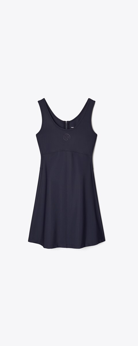 Женское платье Tory Burch Embossed Logo Tennis, цвет: Средний тёмно-синий