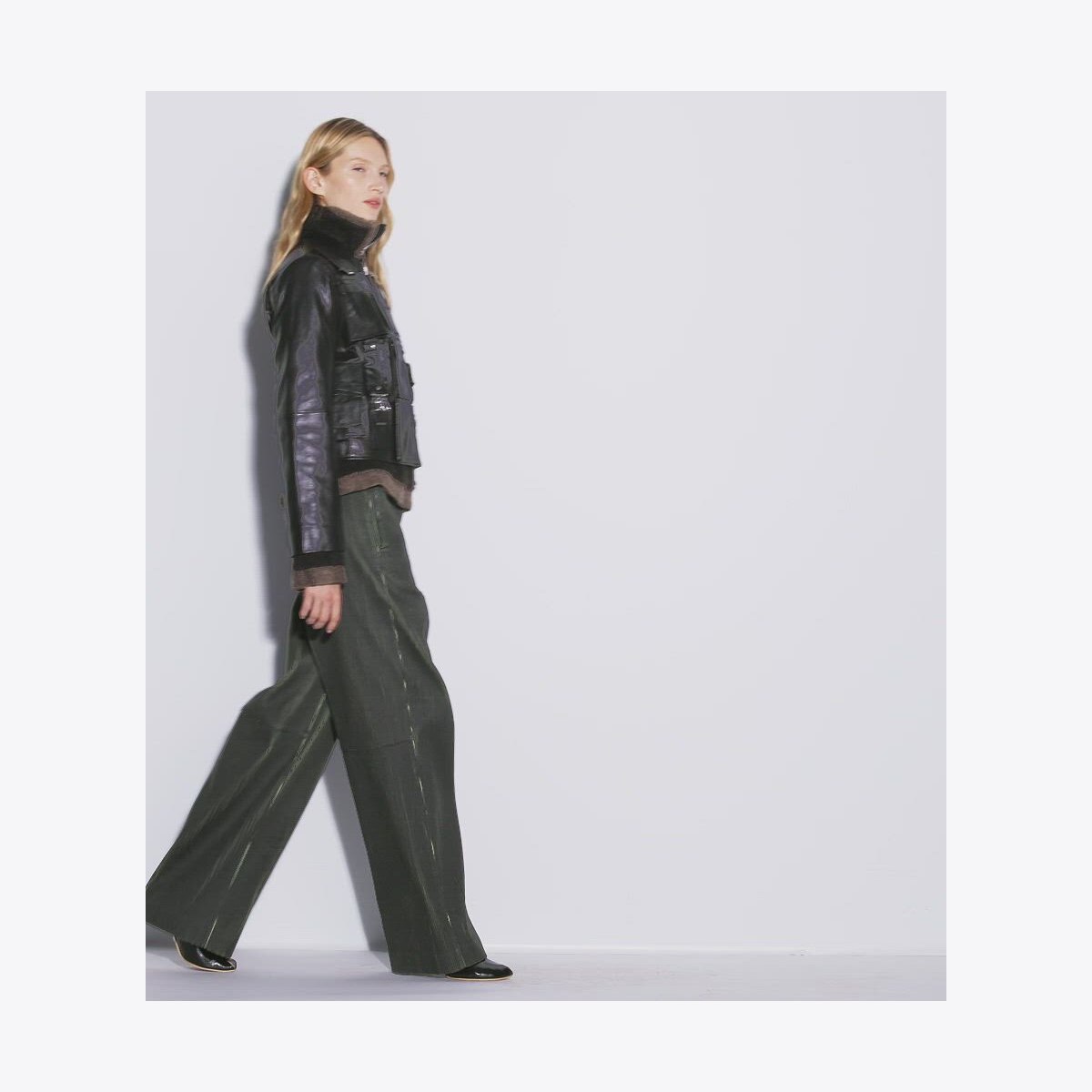 HANDBAG LEATHER JACKET - thumbnail 4