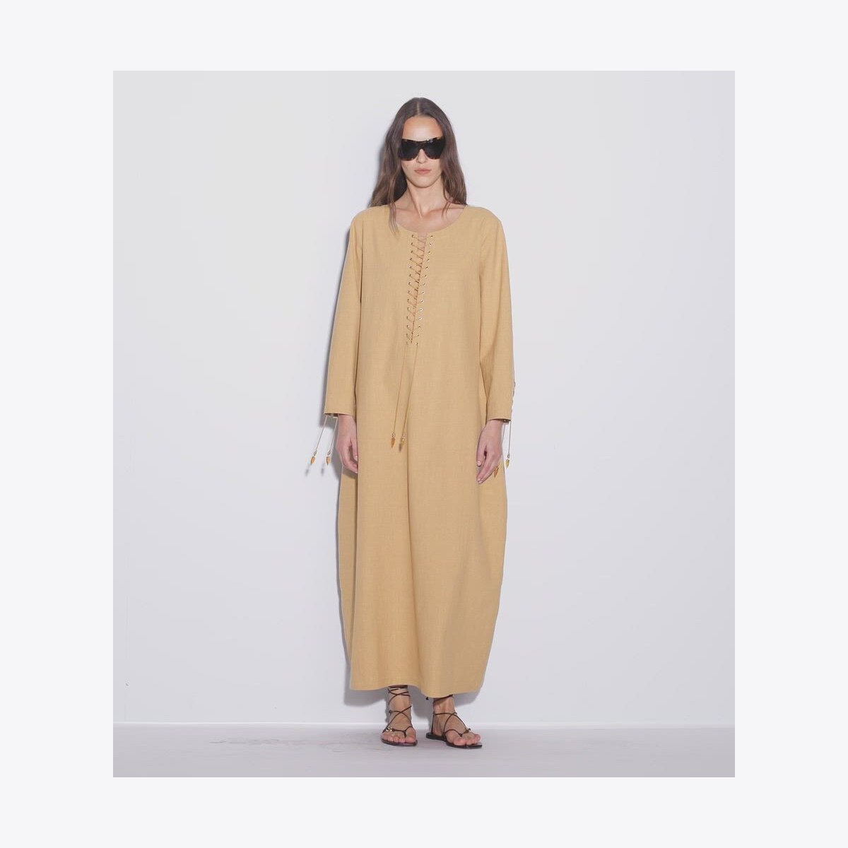 LINEN CAFTAN - thumbnail 4