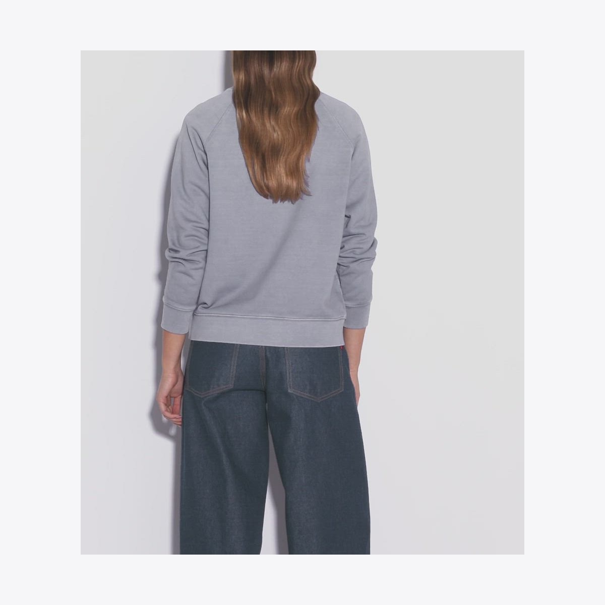 DISTRESSED COTTON SWEATSHIRT - thumbnail 4