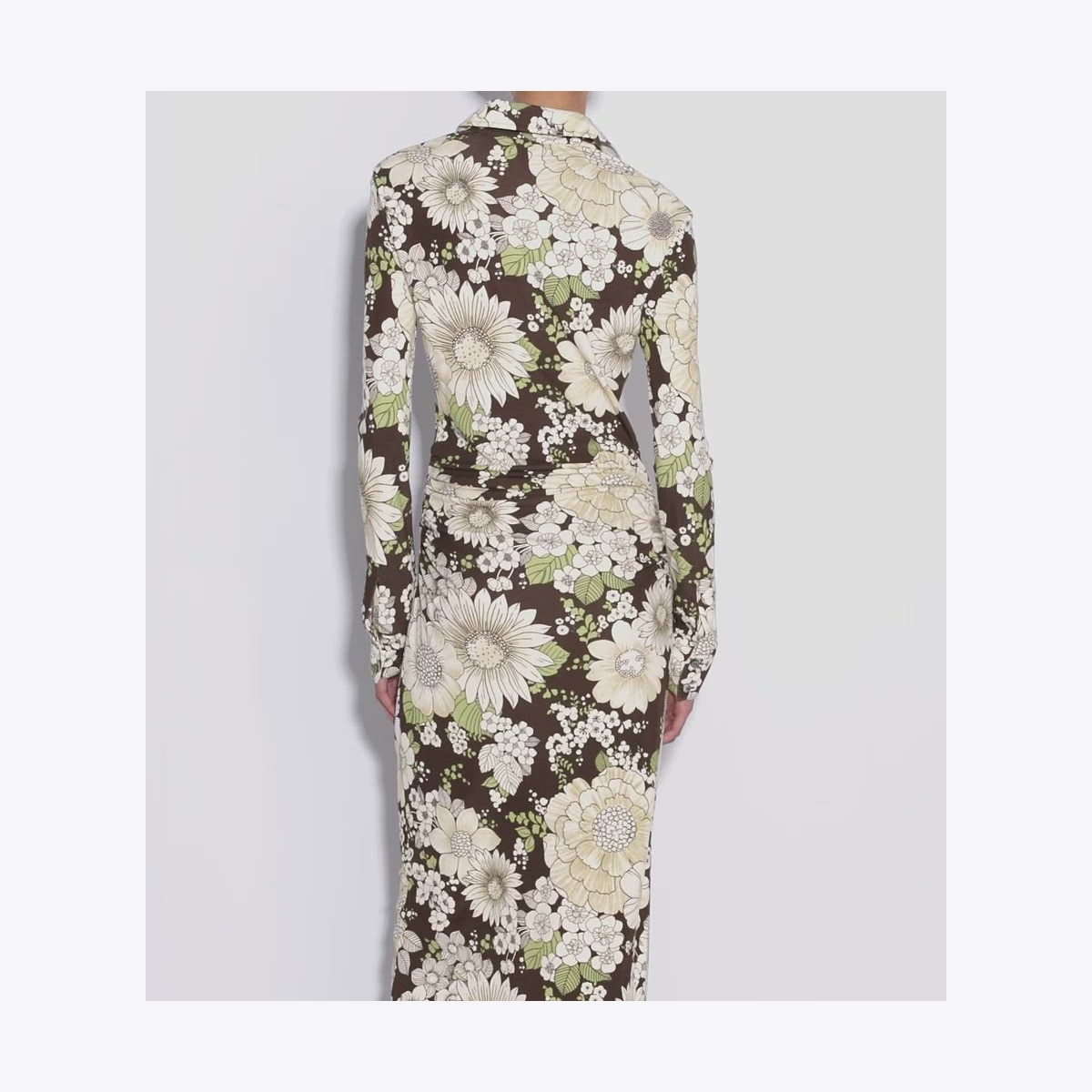 PRINTED VISCOSE DRESS - thumbnail 4