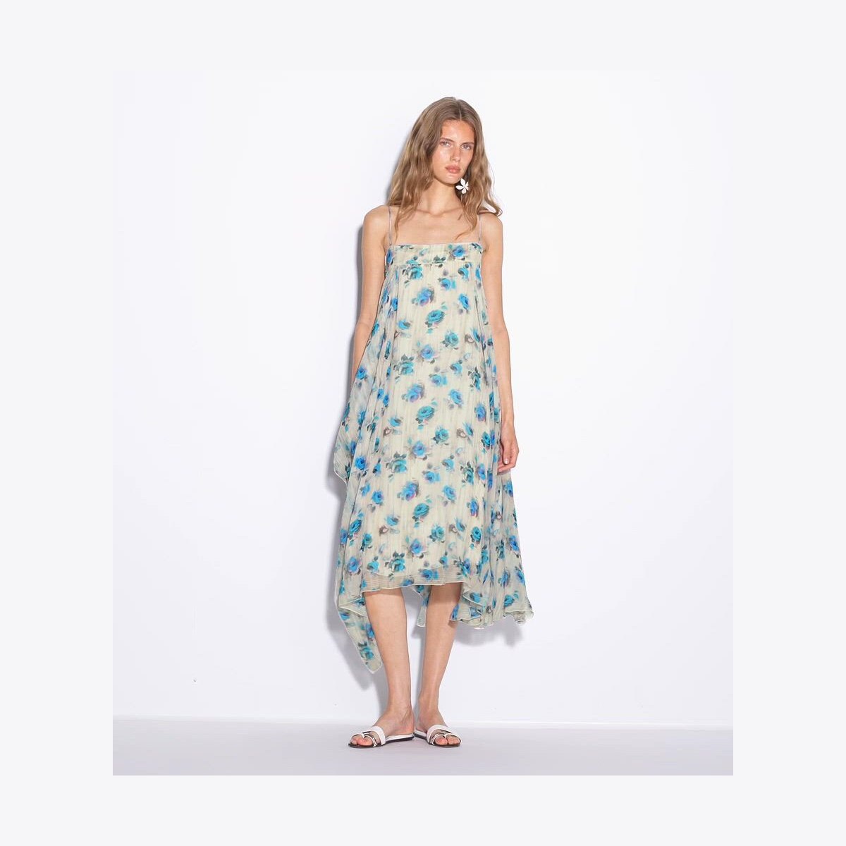 PRINTED SILK DRESS - thumbnail 4