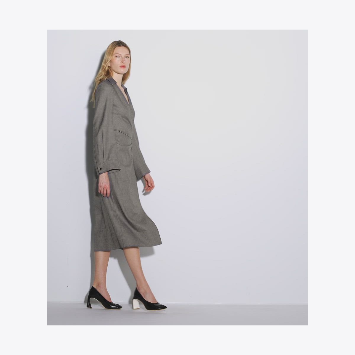 WOOL WRAP DRESS - thumbnail 4