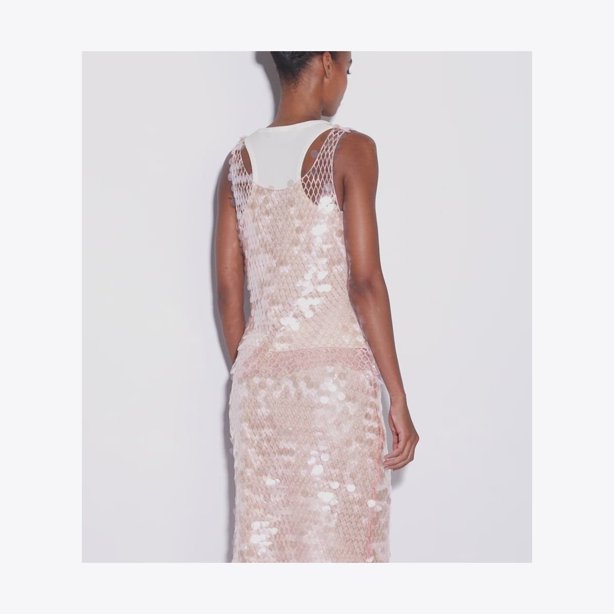 SEQUIN MESH SKIRT - thumbnail 4