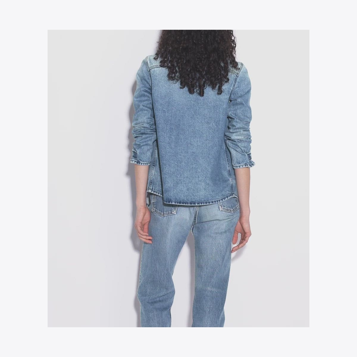 DENIM SHIRT JACKET - thumbnail 4
