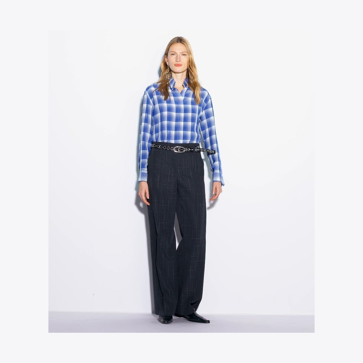 PLAID VISCOSE SHIRT - thumbnail 4