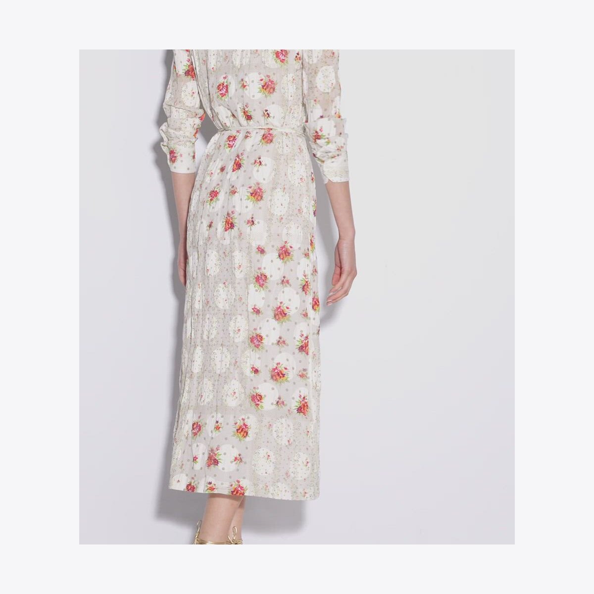 COTTON JACQUARD SHIRTDRESS - thumbnail 4