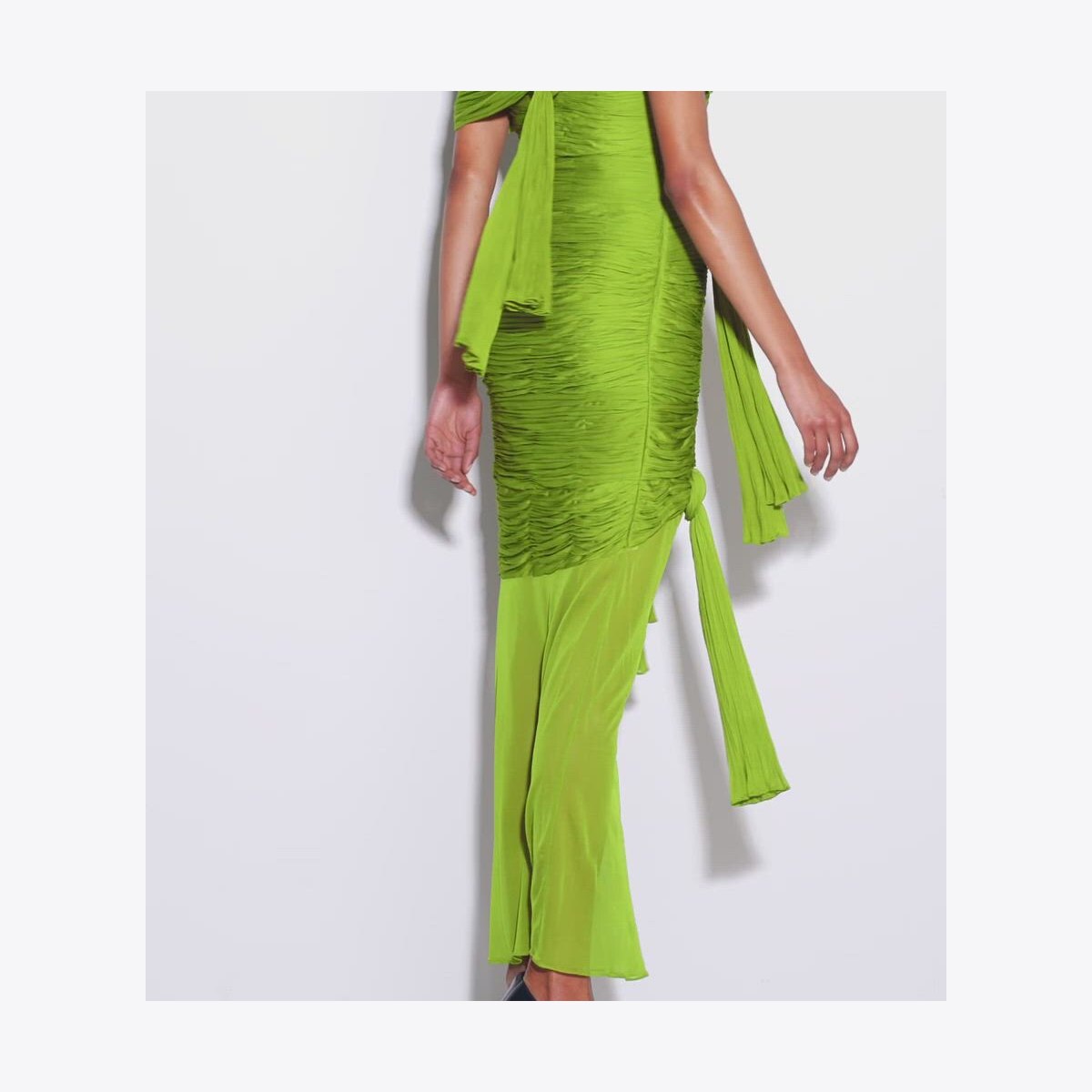Knotted Viscose Dress: Women's Designer Dresses | Tory Burch Knotted Viscose Dress: Women's Designer Dresses | Tory Burch