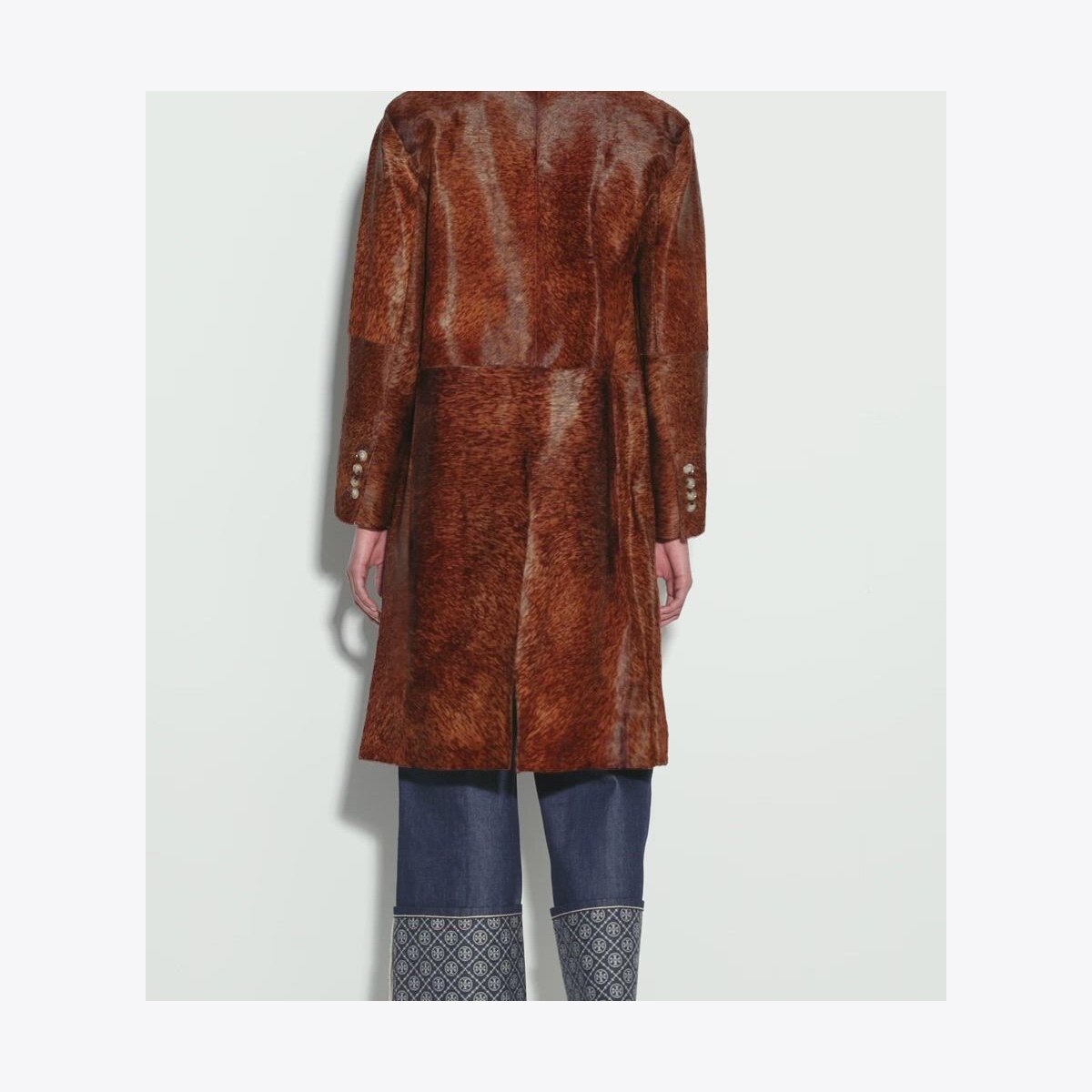 CALF HAIR COAT - thumbnail 4