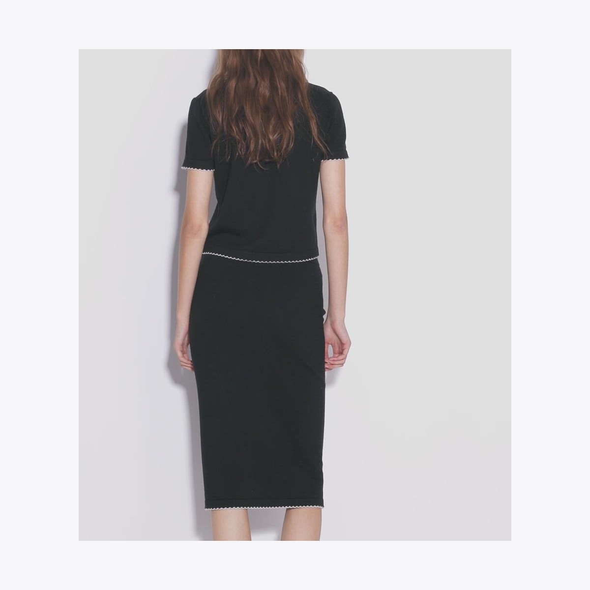 WOOL SCALLOPED SKIRT - thumbnail 4