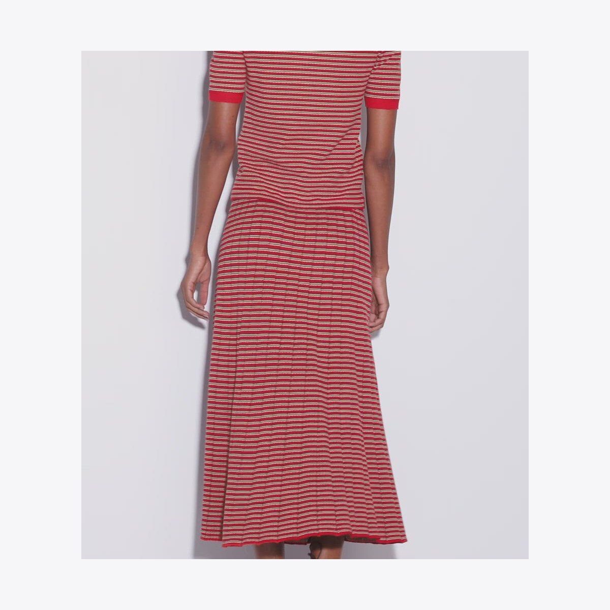 STRIPED VISCOSE POLO - thumbnail 4