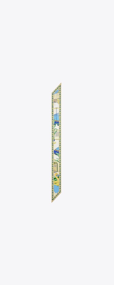 Женский галстук Tory Burch The Pool Ribbon Tie, цвет: Синий