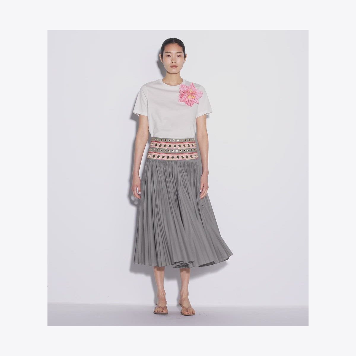 EMBELLISHED COTTON T-SHIRT - thumbnail 4