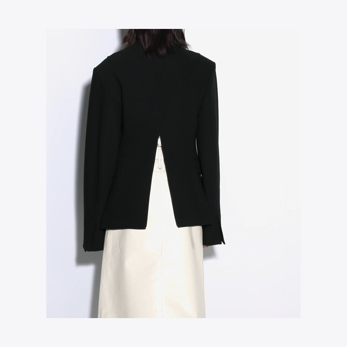 VISCOSE AND COTTON CREPE JACKET - thumbnail 4