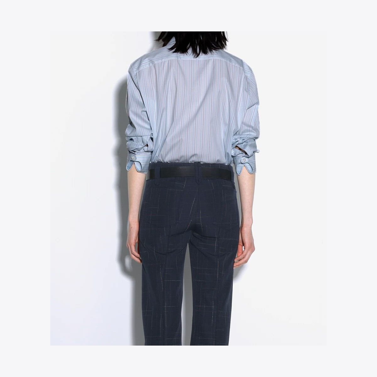 STRIPED COTTON SHIRT - thumbnail 4