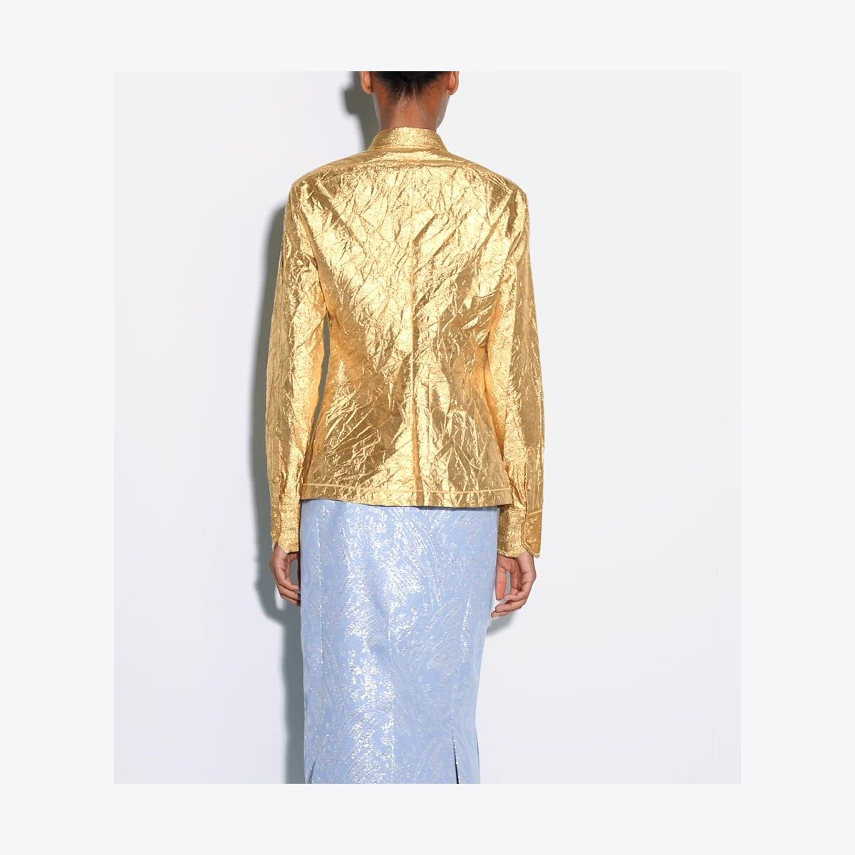 CRUSHED SILK SHIRT - thumbnail 4