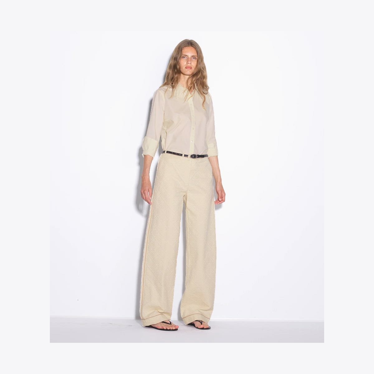 T MONOGRAM DENIM PANT - thumbnail 4