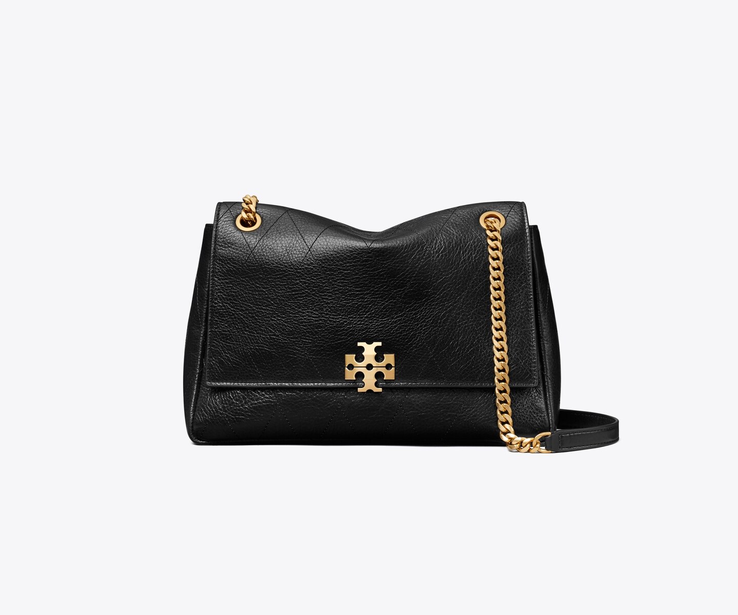 Женская сумка Tory Burch Charlie Quilted Shoulder, цвет: Чёрный — фото 4
