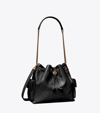 Charlie Quilted Drawstring Shoulder Bag