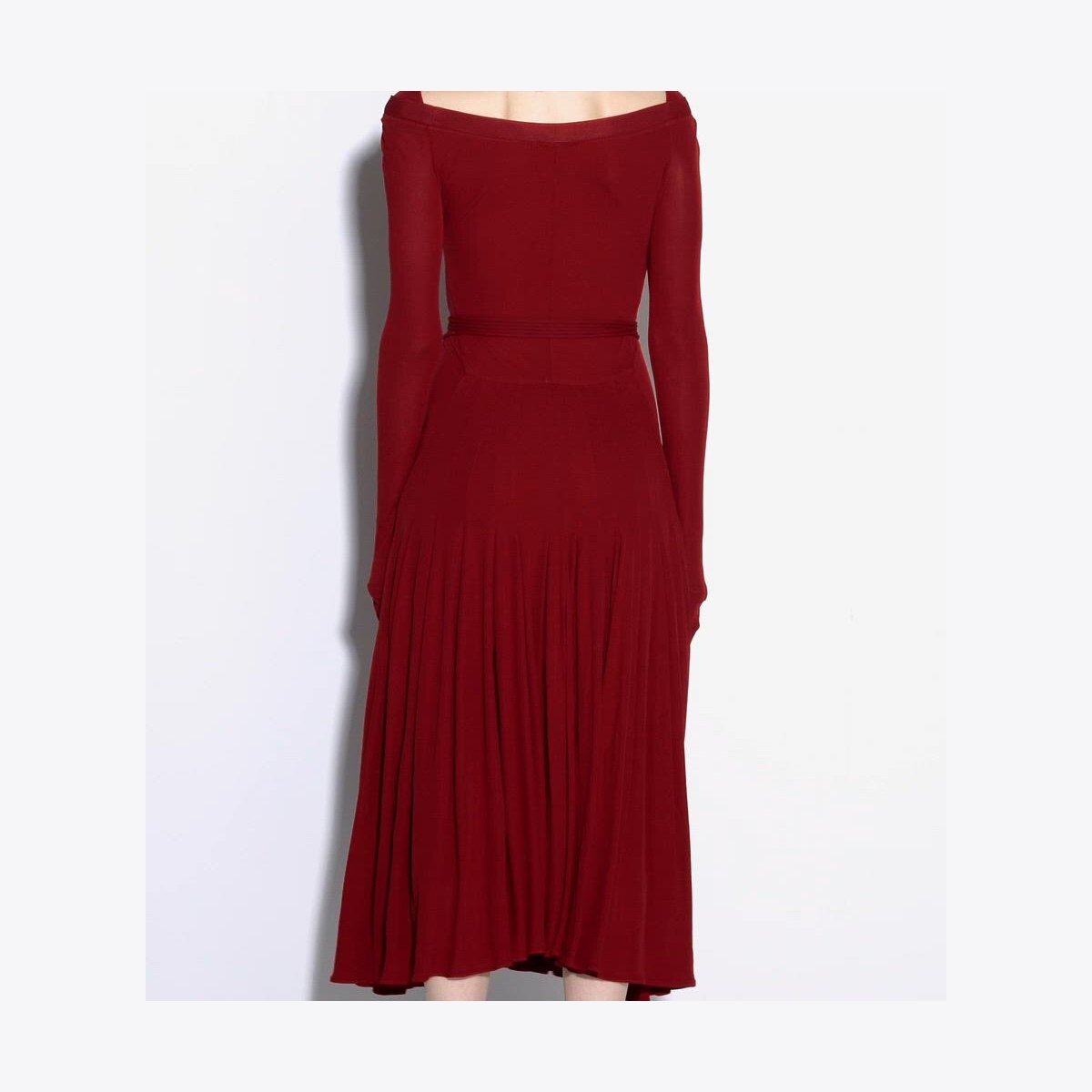 georgia hardinge exclusive opal ruffled plissé jersey maxi dress Georgia Hardinge - Shop main image 1
