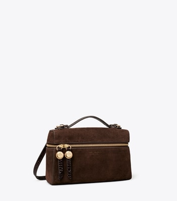 Romy Suede Slim Top Handle Bag